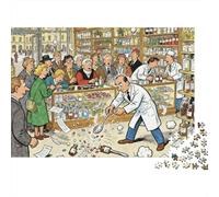 Conteggio pillole Stockholm Apotek Puzzle in Legno Impermeabile DIY Puzzles Da 1000 Pezzi Regali Per Adulti Colorati Per Decorazioni Domestiche
