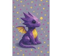 Contemplating Dots Dragon || Lined Notebook, 6x9, 120 Pages: Ideal for journaling, notetaking, or reflective writing sessions