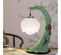 Contemporaneo Lotus Lampada Da Tavolo Cinese Retrò Creatività Soggiorno Camera Da Letto Studio Villa Hotel LED Decorazione Lampada Da Tavolo