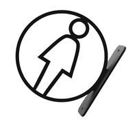 Contemporaneo Toilette Identificazione Identificativo Bagno segno Bagno Wall Marker Bagno Maschio Femmina Simbolo Segnaletica Decorazione Della