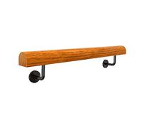 Contemporaneohiere in Legno Dritto per Le Scale,Hiera per Le Scale Kit Completo - Banister Rail Wall Support Deckinghiere per Le Scale, Rimodellando Casa Di Nuovo/80Cm (32 Inch)