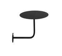 Contemporary Bar Table, Counter Pub Bistro Table, Round Cocktail Table, High Top Table, Kitchen Bar Table - Black L-Type Coffee Table Bistro Pub Table, Sofa Side/End Table(40x40x45cm)