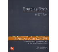Contemporary Common Core Achieve, Hiset Exercise Book Mathematics (Tascabile)