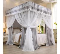 Contemporary Princess-Style Bed Canopy,Mosquito Net for Full Beds,Softly Draped Look (200 * 220cm-78.7 * 86.6in)