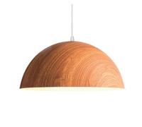 Contemporary Style Pendant Chandelier Lamp Home Decoration Dome Light Shade Retro Lighting Fixture E27 Hanging Lamp(Brown,30cm)