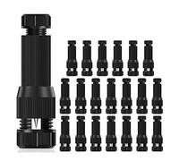 Contencinty 20 connettori per rubinetto a bassa tensione, impermeabili, per cavi, connettori rapidi, calibro 12-20, per luci di sentiero, faretti, luci di inondazione, luci di terra