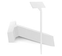 Contencinty 40 etichette per piante da esterno, impermeabili, in plastica, a T, ideali per erbe e fiori