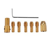 Contencinty 8Pcs 0.5-3mm Piccolo Trapano Elettrico Bit Collet Mini Twist Chuck Tool Kit