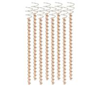 Contencinty Confezione da 8 antenne da giardinaggio in rame per elettrocoltura, filo di rame puro, paletti per piante in crescita (43 cm)