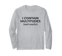 Contengo moltitudini e Snack Parodia di Walt Whitman Maglia a Manica