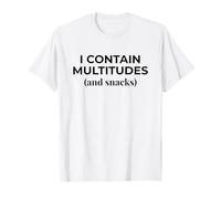 Contengo moltitudini e Snack Parodia di Walt Whitman Maglietta