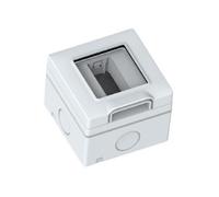 CONTENITORE 1 POSTO PROTETTO IP55 GRIGIO VP42 COMPATIBILE VIMAR PLANA VP42-CP-ECO27339 ECOVA