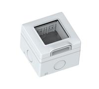 CONTENITORE 2 POSTI PROTETTO IP55 GRIGIO VP42 COMPATIBILE VIMAR PLANA VP42-CP-ECO27335 ECOVA