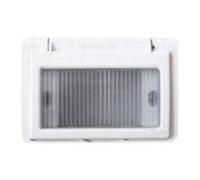 Contenitore a 3 moduli grigio per frutti serie Onda IP55 Marlanvil