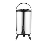 Contenitore A Doppio Strato In Acciaio Inossidabile Con Rubinetto Dispenser For Bevande Da 6 L / 8 Secchi For Tè Al Latte Ideale For Acqua, E Caffè Facile Da Pulire(8L)