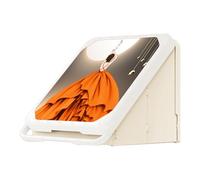 Contenitore a parete ridotto - Scaffale pieghevole decorativo, cestino di stoccaggio resistente | Il compatto facilita l'organizzazione quotidiana, l'impulso di un corridoio per bagno multiuso