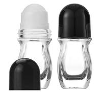 Contenitore a sfere a rulli da 2 pcs da 30 ml/1 once di bottiglie di rollball vuote a prova di perdite a prova di perdite a prova di perdite per oli essenziali, bottiglie a rulli