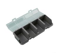 Contenitore a vite con interno segmentato e alloggiamento in plastica per un'organizzazione affidabile nelle cassette degli attrezzi (grigio)