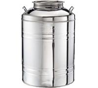 Contenitore acciaio inox 50 litri Tanica alimentare Fusto giara damigiana per o