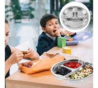 Contenitore Acciaio Inox Per Alimenti Piastra Inossidabile Piatti Divisi