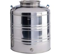 FUSTO BIDONE SANSONE LT 10 AGGRAFFATO IN ACCIAIO PER OLIO CON PREDISPOSIZIONE