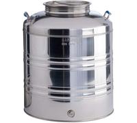 CONTENITORE ACCIAIO INOX X OLIO LT.30 C/PRED. SANSONE