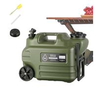 Contenitore Acqua con Ruote | 28 Litri Secchio Portatile con Manico Pieghevole | Tanica per Acqua con Rubinetto | per Escursionismo Picnic Campeggio Emergenza Giardino attività All'aperto