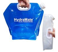 Contenitore Acqua Pieghevole Da 5 Litri - Bottiglia D'Acqua Pieghevole SENZA BPA Leggero Portatile Pieghevole Sacca Per Acqua Da festival E Campeggio. Manico Sagomato Per Un Facole Trasporto