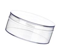 Contenitore acrilico a forma di cuore/rotondo contenitore acrilico trasparente Organizzatori con coperchio cuore/scatole di immagazzinaggio rotonde per pillole di caramella unghie perline scatole