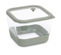 Contenitore alimentare quadrato vetro 2 L Siliglass grigio
