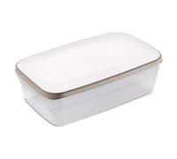 Stefanplast Ciao Fresco Ciaofresco Contenitore Ermetico, 0,6lt, Trasparente E Tortora