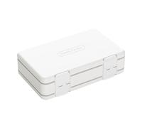 Contenitore Alimenti a doppia da 24 strati di distribuzione portatile per sette giorni per promemoria per tre pasti al giorno di immagazzinaggio di grande capacità (White, One Size)
