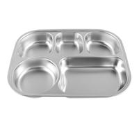 Contenitore Alimenti Piastra in Acciaio Inossidabile Divisa Inox