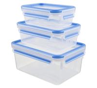 Contenitore alimenti Tefal K30289 trasparente set 3 pezzi rettangolare ermetico