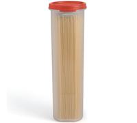 Contenitore alto trasparente per spaghetti e pasta, con coperchio. Contenitore multiuso da cucina per dispensa e conservazione degli alimenti per tagliatelle e fagioli, ermetico, a tenuta stagna,