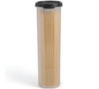 Contenitore alto trasparente per spaghetti e pasta, con coperchio. Contenitore multiuso da cucina per dispensa e conservazione degli alimenti per tagliatelle e fagioli, ermetico, a tenuta stagna,