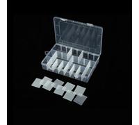Contenitore antipolvere in plastica a 24 scomparti per riporre forniture artigianali, chiodi o componenti elettronici, dimensioni compatte perfette