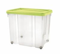 CONTENITORE ARMADIO SCATOLA BOX PORTABIANCHERIA 60X40X50 C/COP C/RUOTE 2 2024