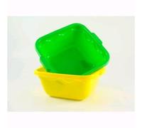 Contenitore Bacinella Quadra 29x28x12cm In Plastica Colori Ass. 1pz 7401
