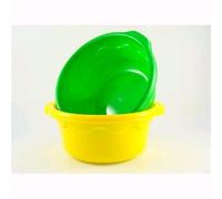 Contenitore Bacinella Tonda Diam 35cm In Plastica Colori Ass. 1pz 7412