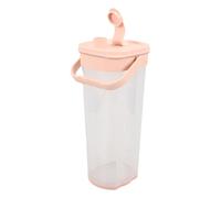 Contenitore Bevande da Frigorifero 2l in Plastica Riutilizzabile Rosa | Acqua Fredda e Bevande, Capienza Grande, senza Odori Né Sapori, Uso Sano, Ufficio e Ristorante