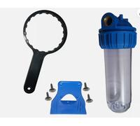 Contenitore Bicchiere Porta Filtro 10" Depuratore Addolcitore Acqua 3/4" Ottone [EEK: A+++]