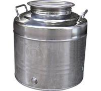 Contenitore Bidone Fusto Olio Acciaio Inox 10 - 15 - 20 - 30 - 50 - 100 litri