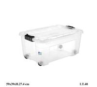 CONTENITORE BOX MAGIC 4UP STORAGE COMBI BOX CON RUOTE E COPERCHIO LT.40 GRAFITE