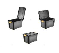 Contenitore Box Scatola Abiti Magic Nero con Coperchio 59 x 39 x 36 cm