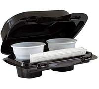 Contenitore caffè da asporto con coperchio in plastica 55 pz