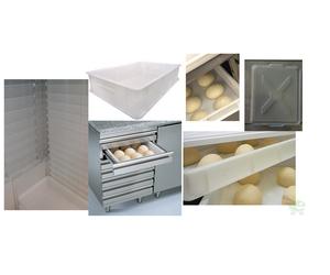 Contenitore cassetta bacinella alimentari nr 8 cassette 60X40 h 7 + 1 coperchio