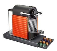Contenitore Cassetto Porta Cialde Capsule Caffè Metallo Estraibile Lungo Silver