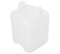 Contenitore Chimico Quadrato in Plastica 5l con Tappo a Vite | Trasparente, Impilabile e Riutilizzabile, per Campo ed Emergenza, Misura 26, 5x19, 5x18, 5cm