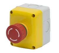 CONTENITORE COMPLETO DI OPERATORE - 1 POSTO - 1NA 1NC- PULSANTE EMERGENZA - I...